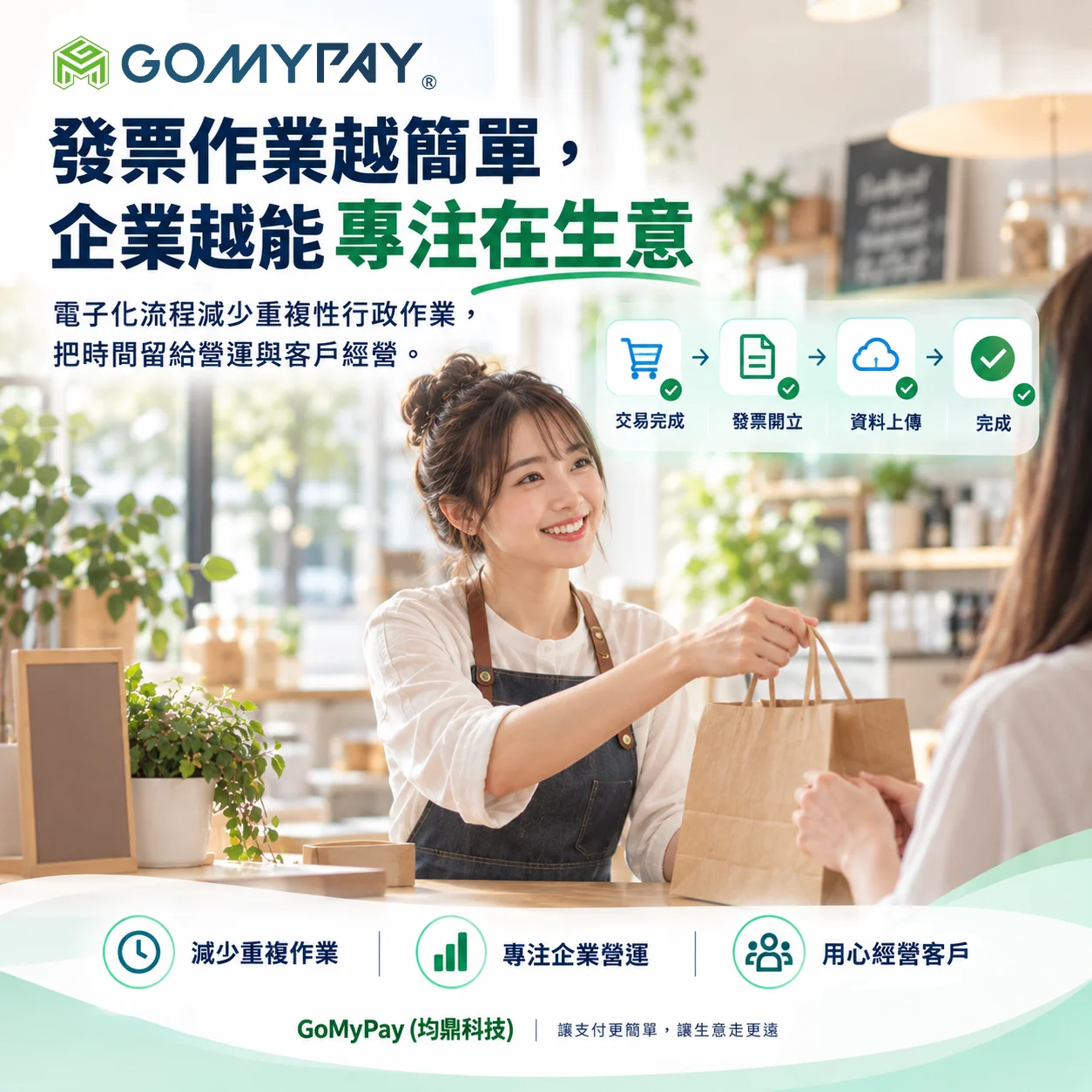 GoMyPay（均鼎科技）｜發票作業越簡單，企業越能專注在生意