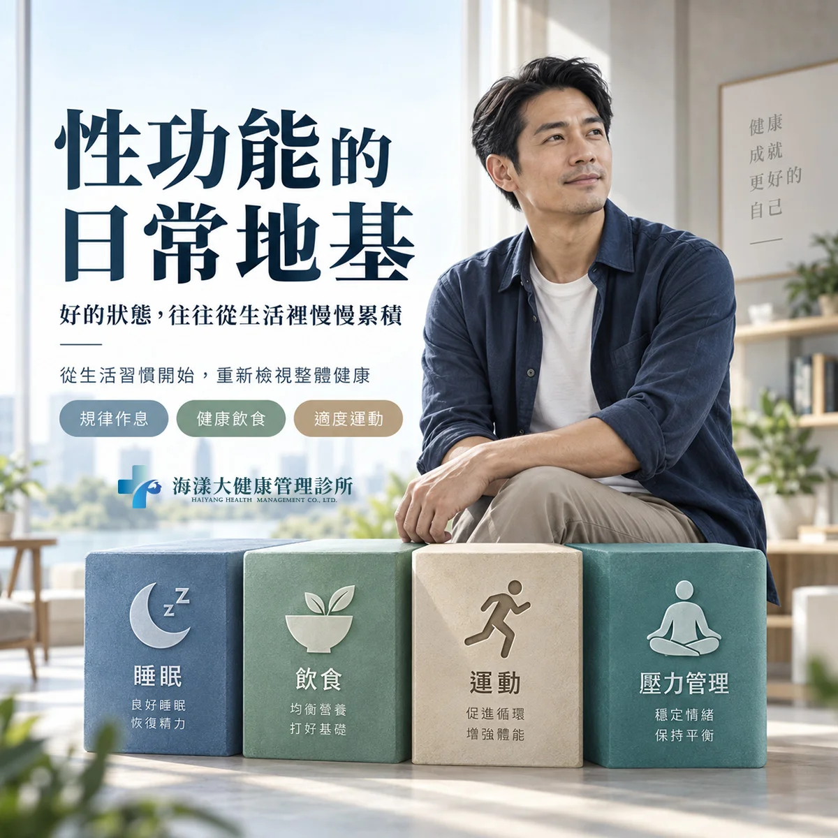 改善性功能障礙，靠「整體」健康的生活習慣｜海漾大健康管理診所