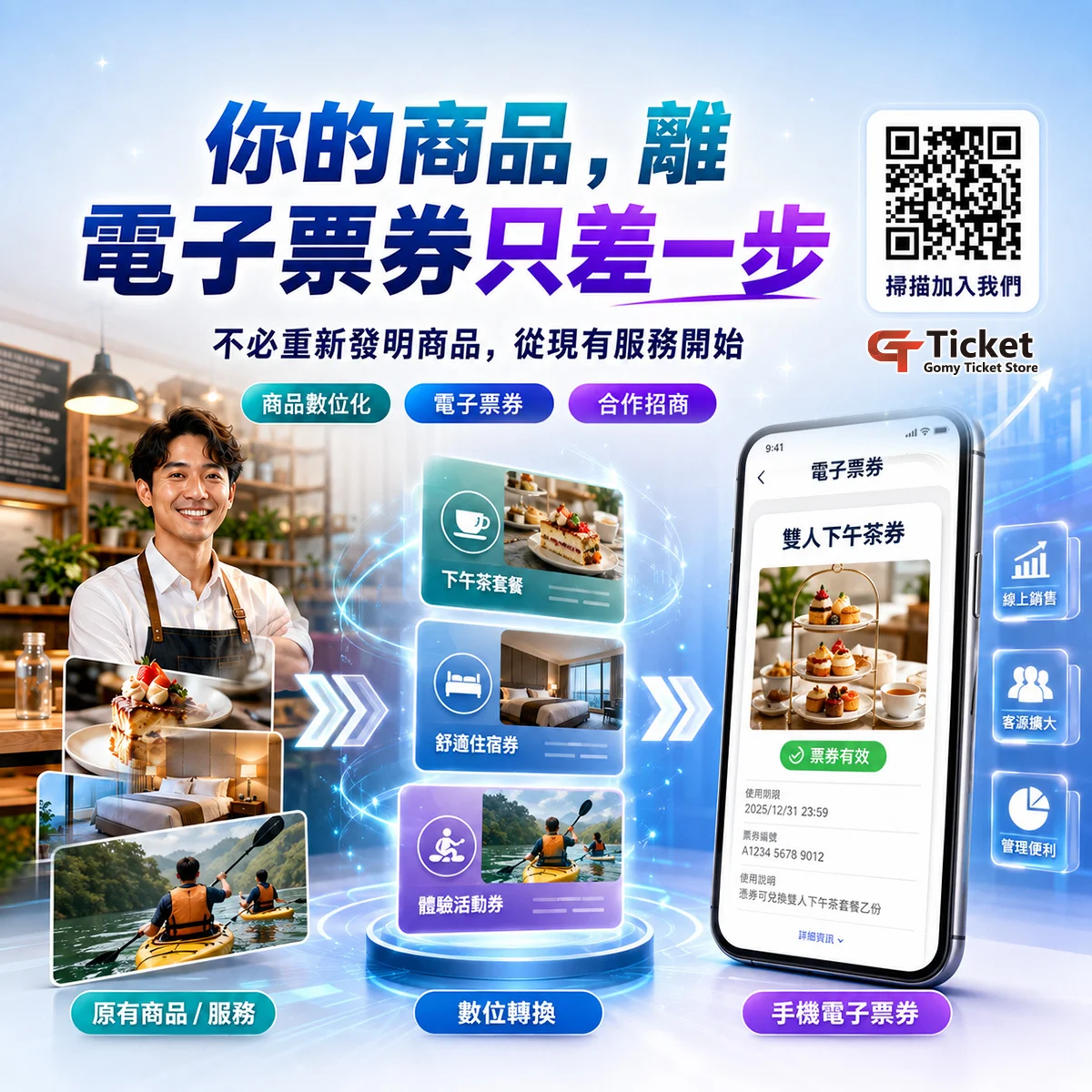 電子票券招商怎麼開始？新手商家低門檻合作入門｜GomyTicket電子票券