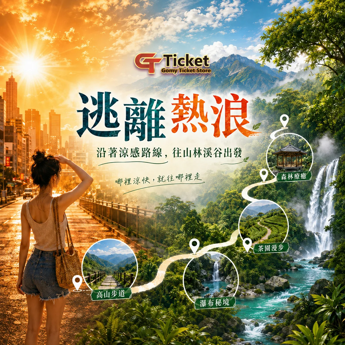 熱浪來襲｜出走吧！哪裡涼快去哪裡｜GomyTicket電子票券