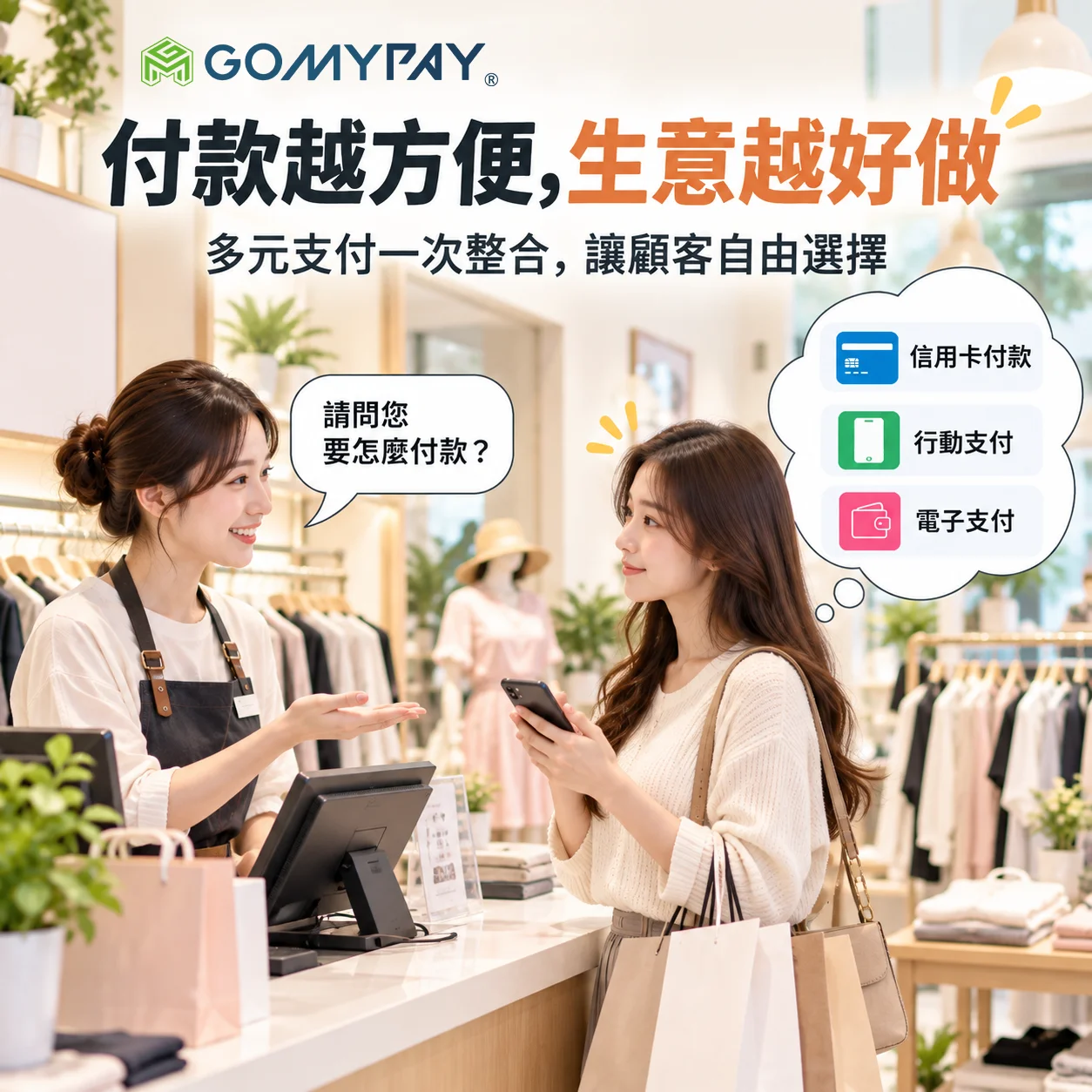 GoMyPay（均鼎科技）｜付款越方便，生意越好做｜多元支付整合讓收款更彈性