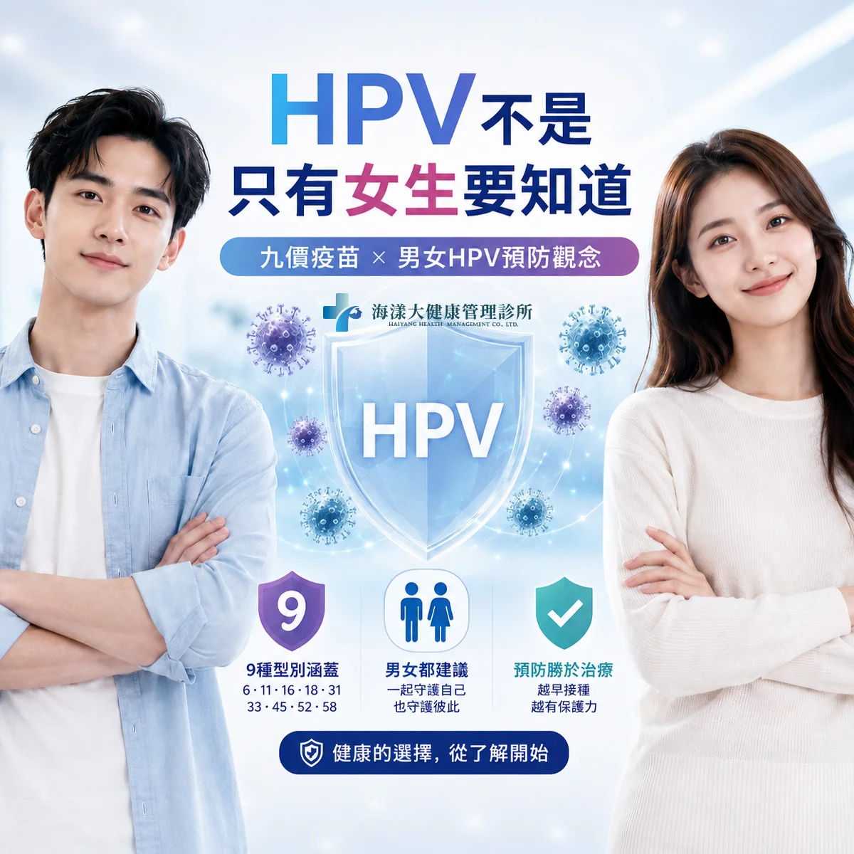 人類乳突病毒（HPV）疫苗｜海漾大健康管理診所