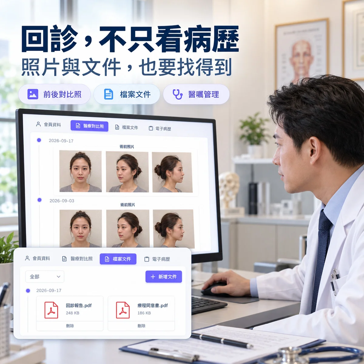 病歷之外，醫囑、照片與文件怎麼一起整理？｜MedPro 專業醫療管理系統
